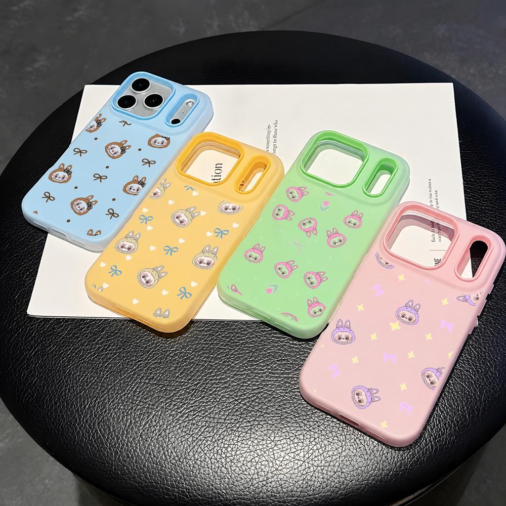 Phone Cases With Card Holder - Cute Cool Cartoon Labubu Phone Case