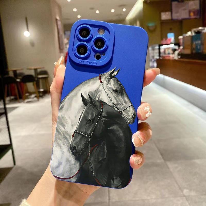 Phone Cases Horse - Vintage Black White Horse Phone Cases