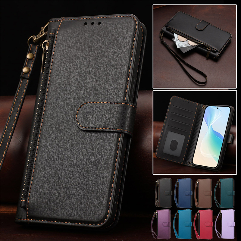 Phone Cases With Wallet On Back - Flip PU Leather Phone Case for