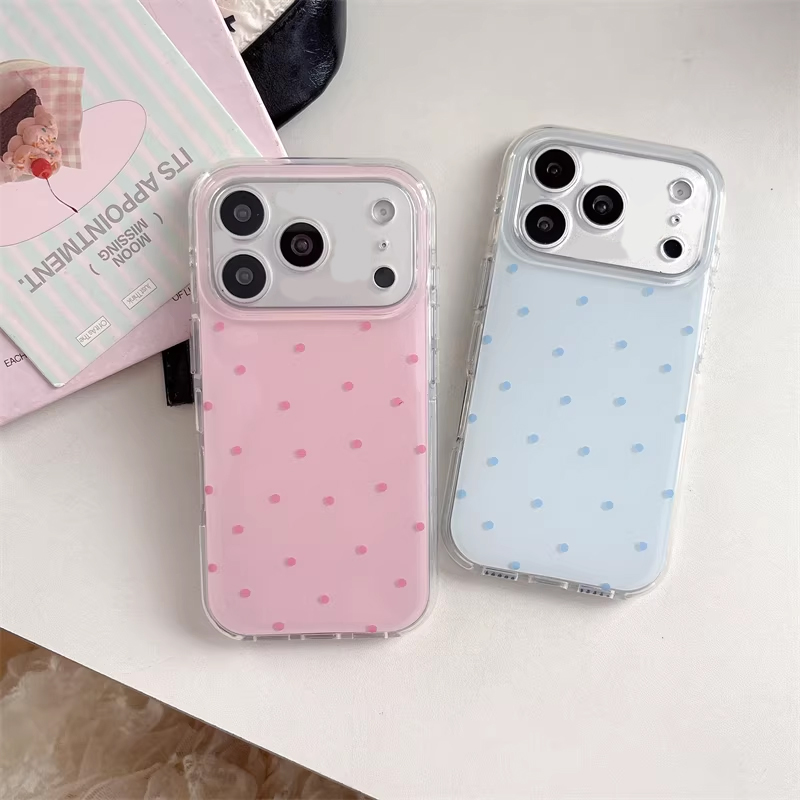 Cute Anime Case - Korean Ins Girl Simple Blue Pink