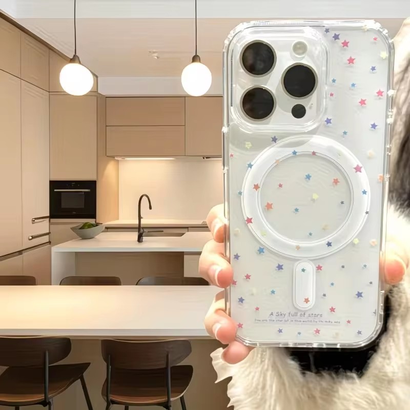 Phone Cases With Magnet - Little Star Pattern Phone Case For