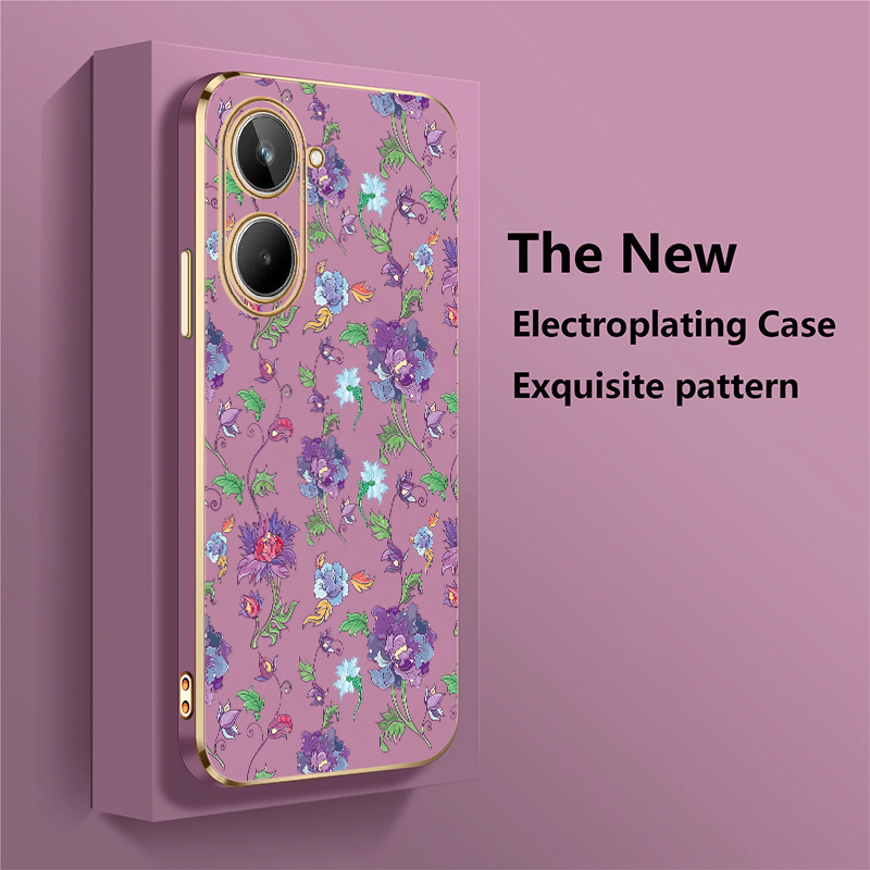 Luxury Flower Pattern Phone Ca - đánh giá và giá Phone Cases Realme