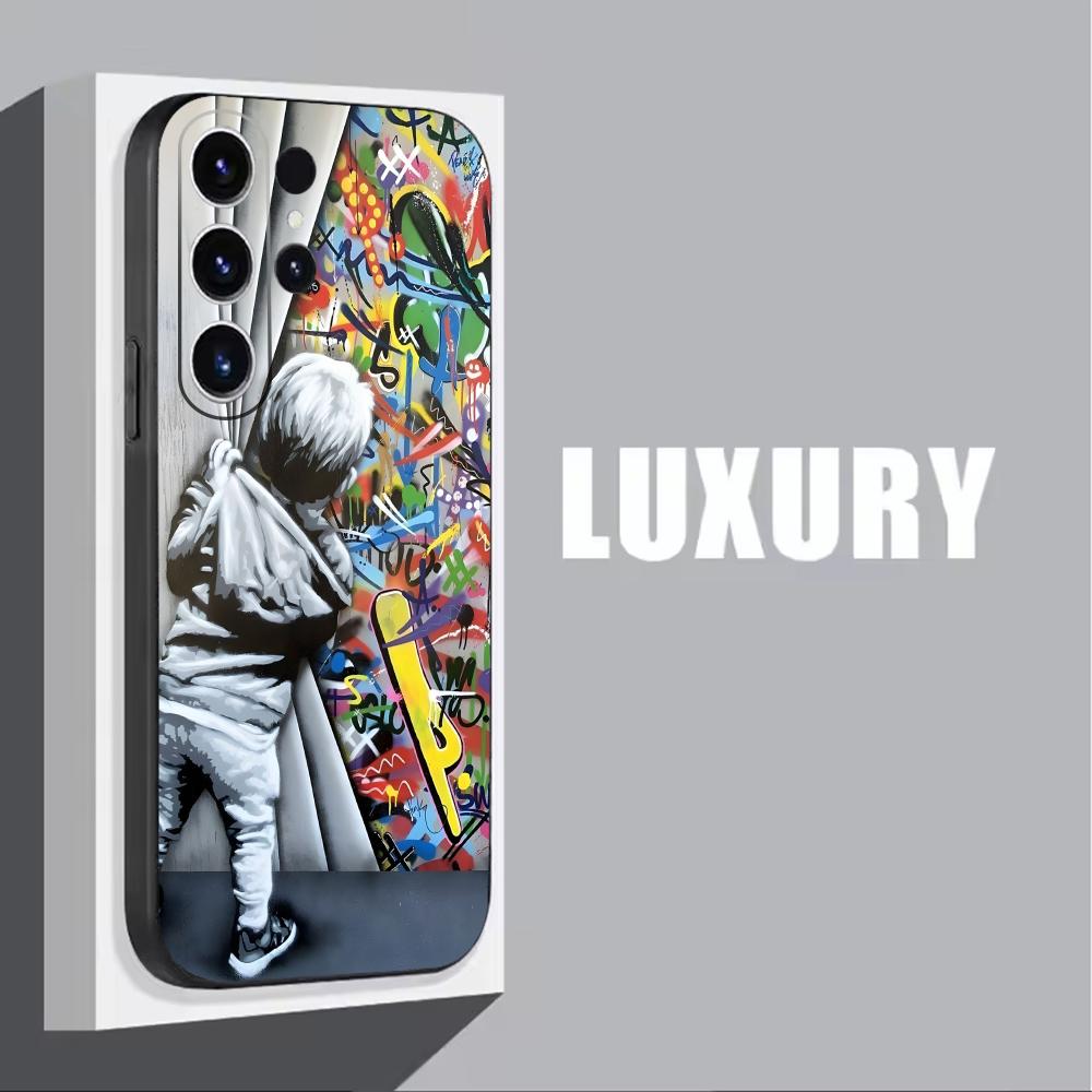 Banksy Graffiti Art  Phone Cas - đánh giá và giá Phone Cases For Samsung Galaxy