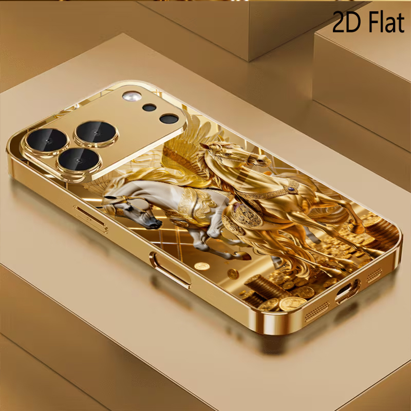 Two horses Patterned tempered  - đánh giá và giá Phone Cases Horse