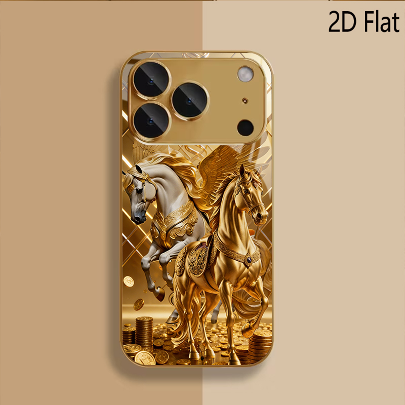 Two horses Patterned tempered  - đánh giá và giá Phone Cases Horse