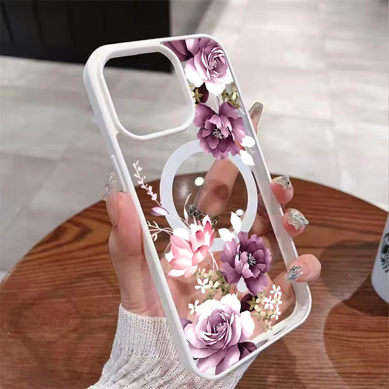 Lavender Pink Floral Printed M - đánh giá và giá Phone Cases With Magnet