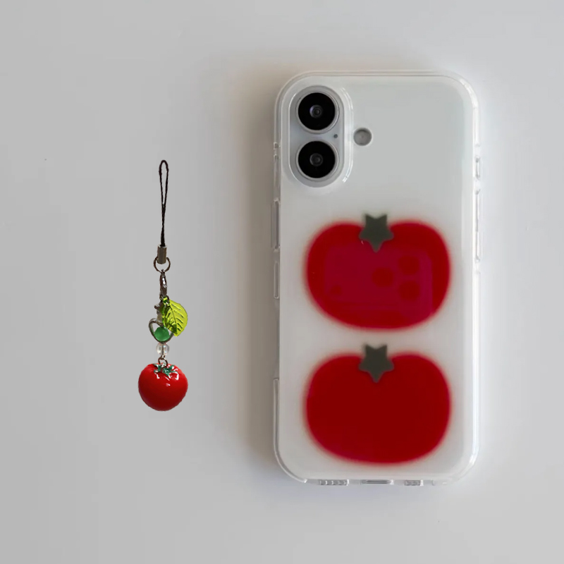 Korean Ins Two Ted Tomato Cart - đánh giá và giá Cute Anime Case