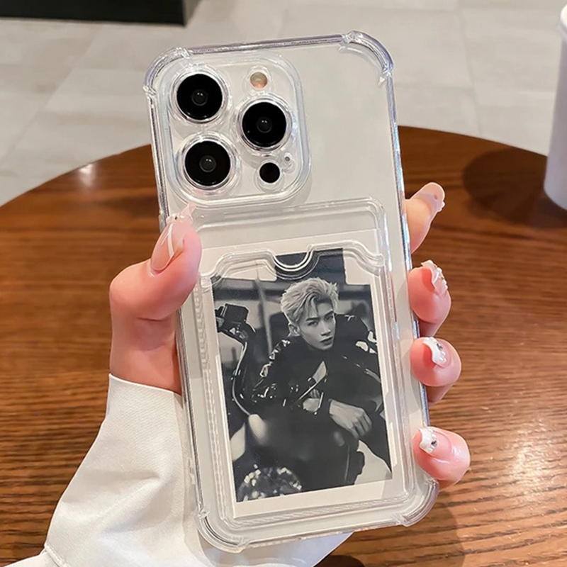 Transparent Card Slot Bag Hold - đánh giá và giá Phone Cases With Wallet On Back