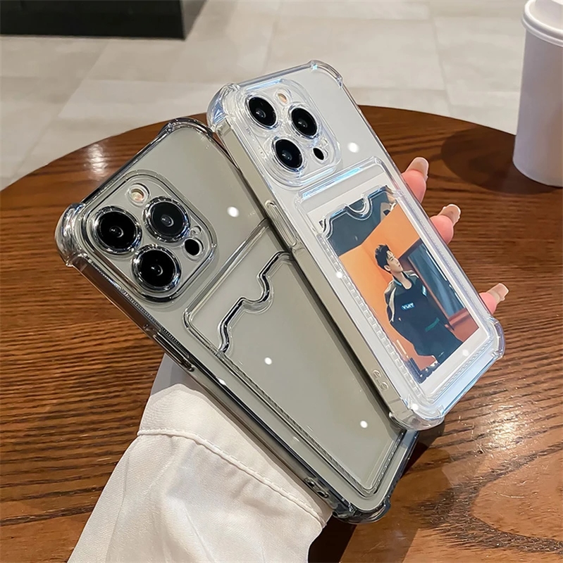Transparent Card Slot Bag Hold - đánh giá và giá Phone Cases With Wallet On Back