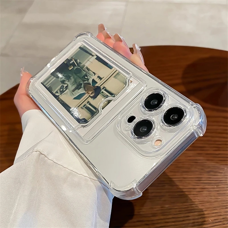 Transparent Card Slot Bag Hold - đánh giá và giá Phone Cases With Wallet On Back
