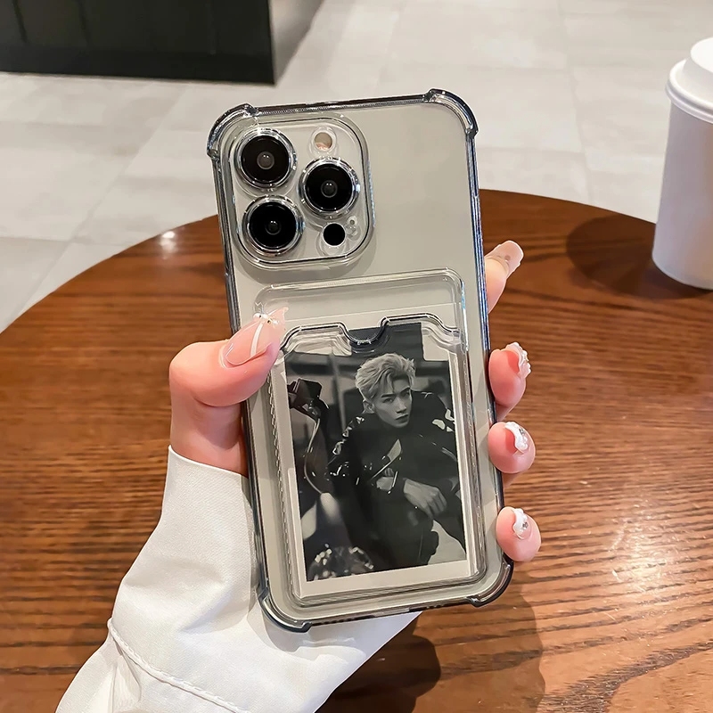 Transparent Card Slot Bag Hold - đánh giá và giá Phone Cases With Wallet On Back