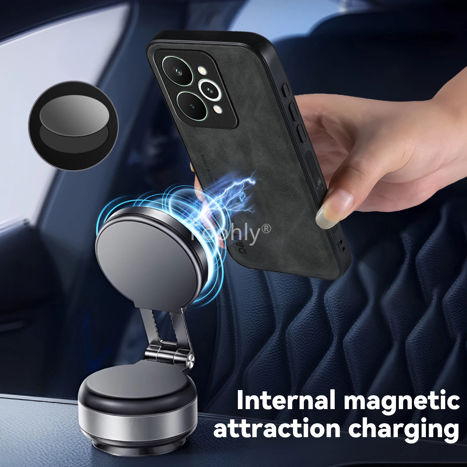 Nubuck Leather Magnetic Case f - đánh giá và giá Phone Cases Realme