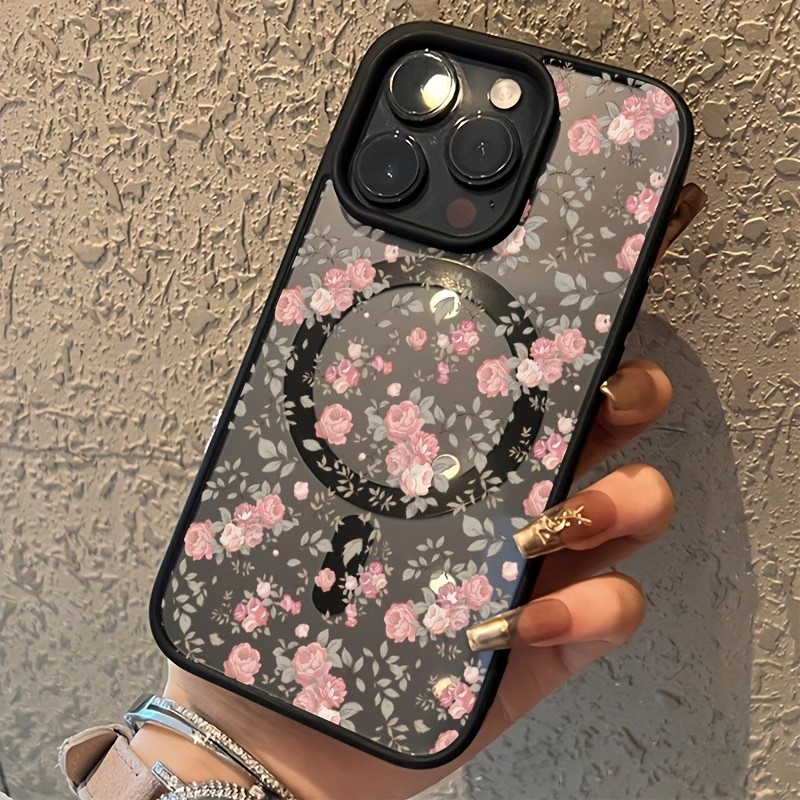 Pink Tiny Rose Clear Magnetic  - đánh giá và giá Phone Cases With Magnet