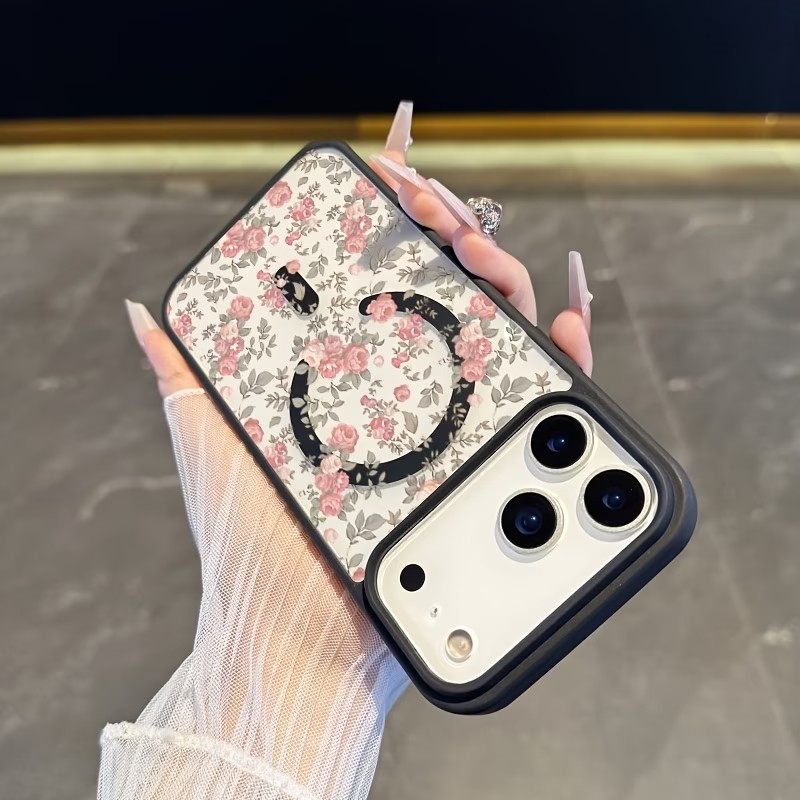 Pink Tiny Rose Clear Magnetic  - đánh giá và giá Phone Cases With Magnet