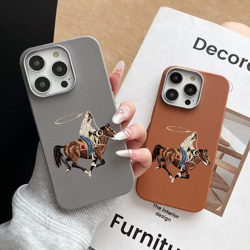 Retro Cowboy Riding Horse Patt - đánh giá và giá Phone Cases Horse