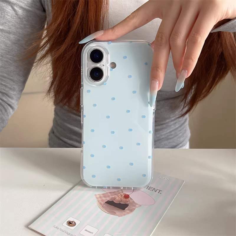Korean Ins Girl Simple Blue Pi - đánh giá và giá Cute Anime Case