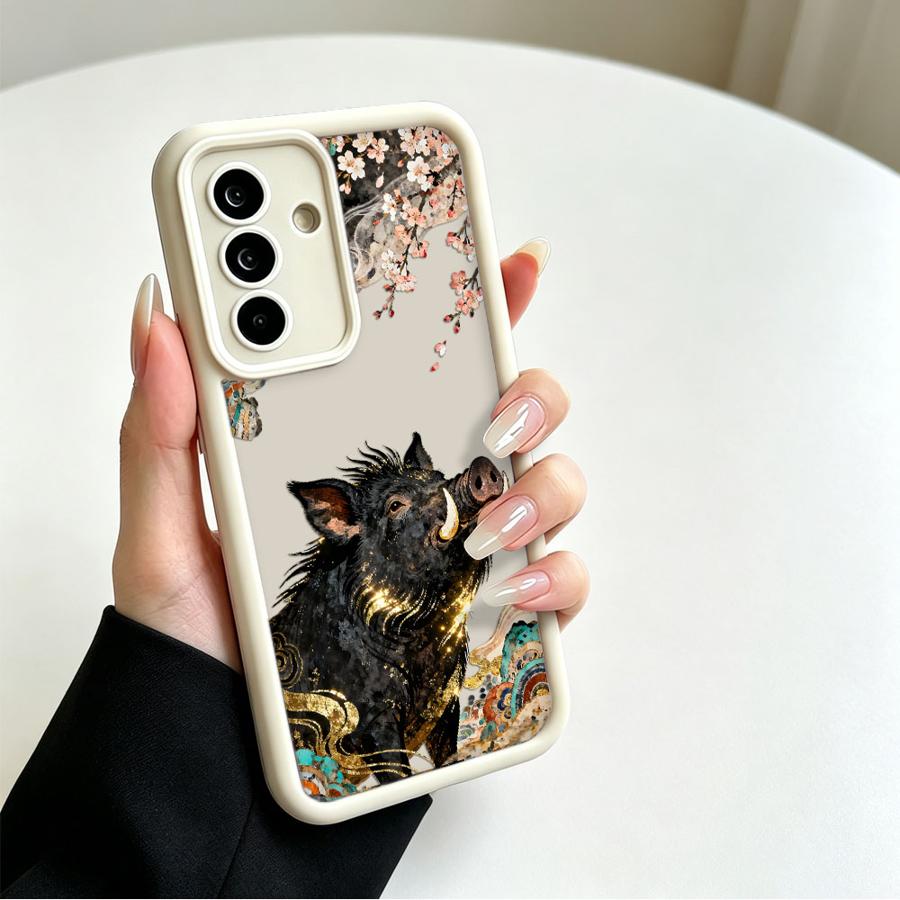 Cartoon Crane Wild Boar Phone  - đánh giá và giá Phone Cases For Samsung Galaxy